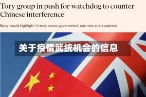 关于疫情武统机会的信息