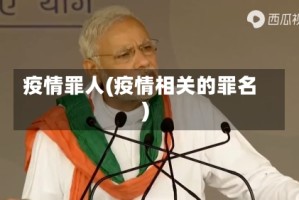 疫情罪人(疫情相关的罪名)