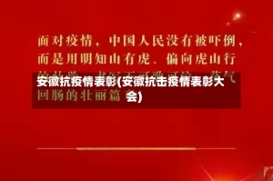 安徽抗疫情表彰(安徽抗击疫情表彰大会)