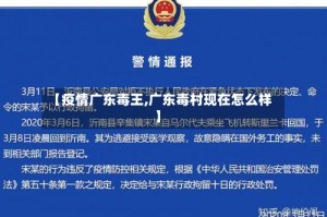 【疫情广东毒王,广东毒村现在怎么样】