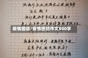 疫情团结/疫情团结作文800字