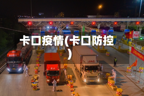 卡口疫情(卡口防控)-第1张图片