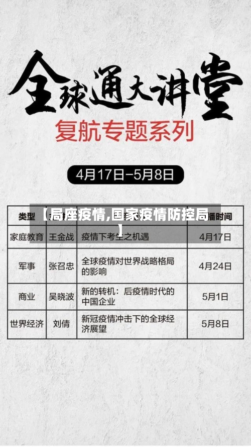 【局座疫情,国家疫情防控局】-第3张图片