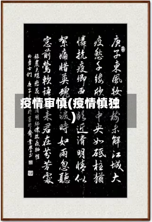 疫情审慎(疫情慎独)-第1张图片