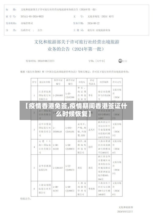 【疫情香港免签,疫情期间香港签证什么时候恢复】-第2张图片