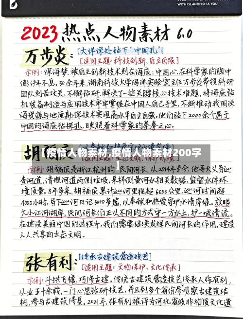 【疫情人物素材,疫情人物素材200字】-第1张图片