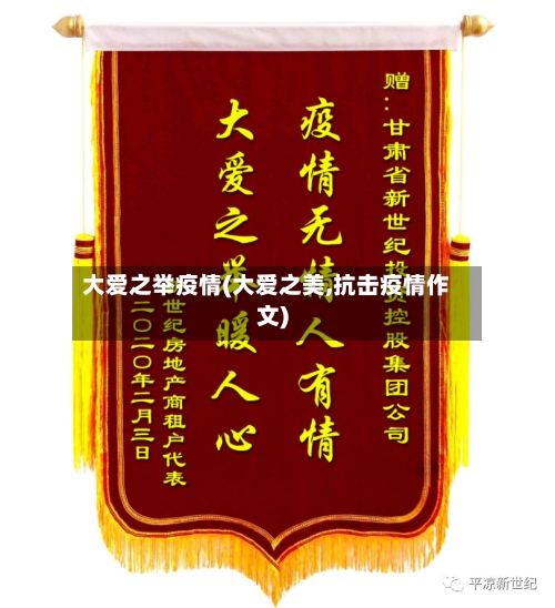 大爱之举疫情(大爱之美,抗击疫情作文)-第1张图片